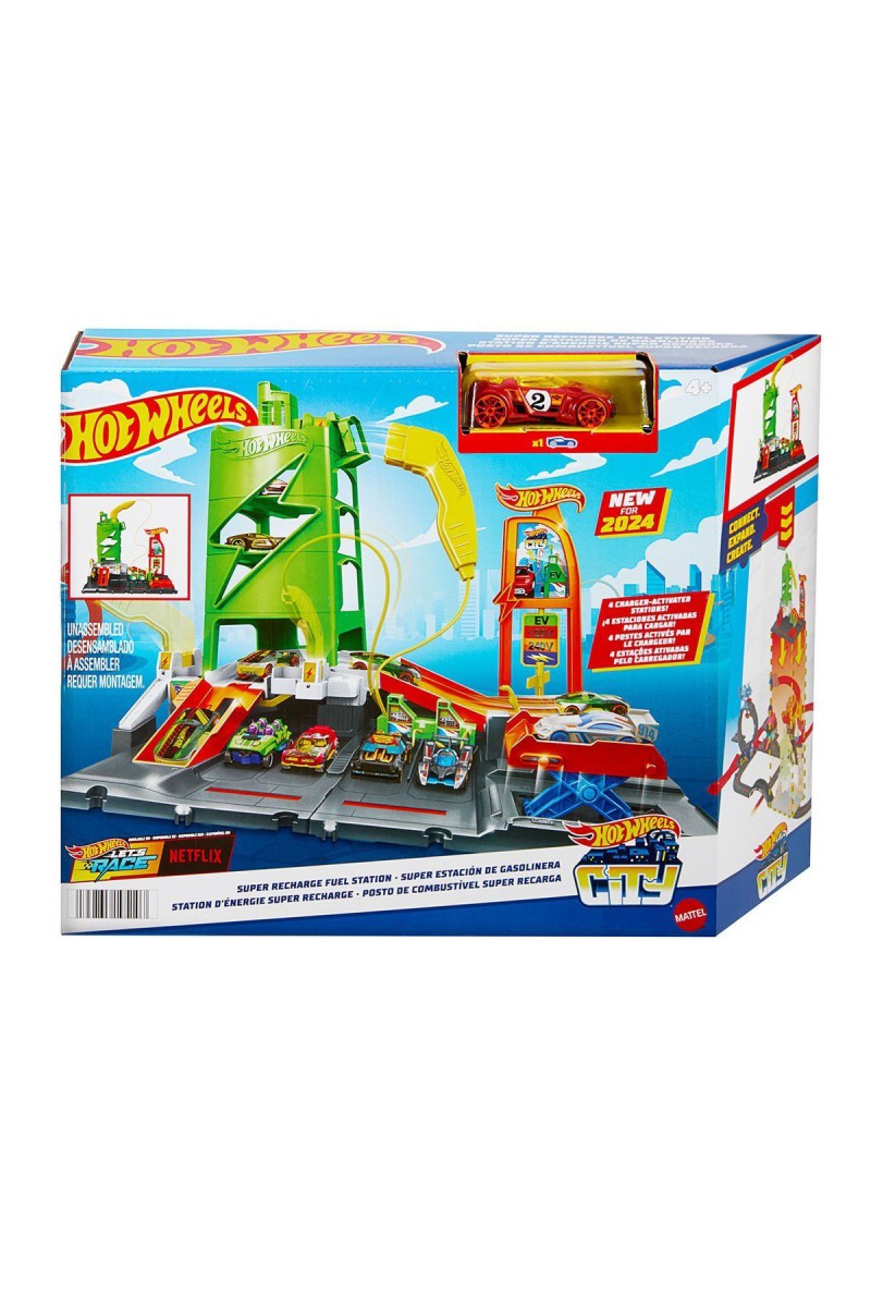 Htn79 Hot Wheels Elektrikli Araç Şarj istasyonu Oyun Seti