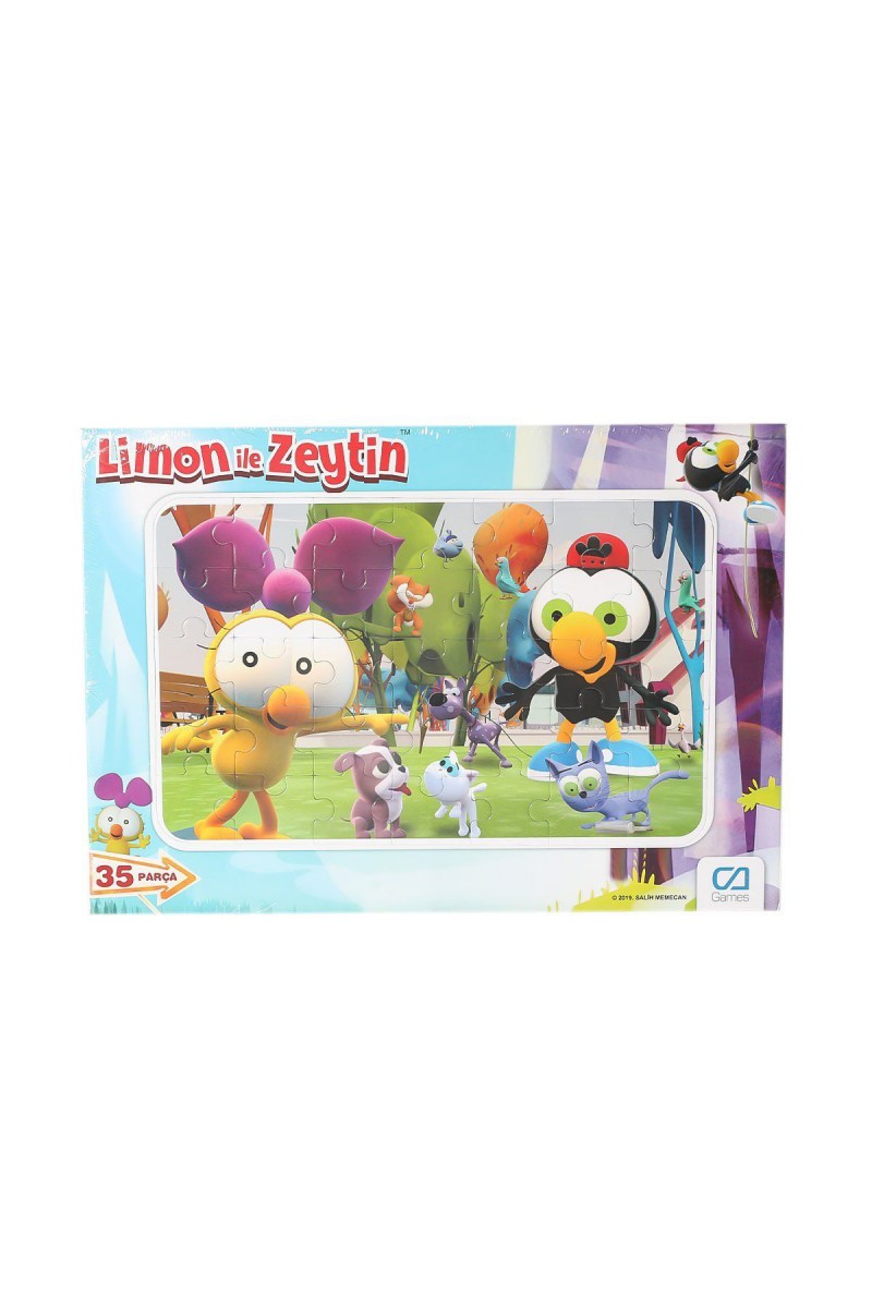 Cafrm-5082-5083 Limon İle Zeytin Frame Puzzle 35 Parça