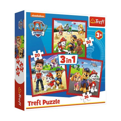 Puzzle-34867 Paw Patrol 3ın1 Puzzle