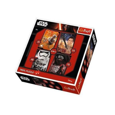 34263 Trefl Puzzle Star Wars Episode Vıı 4lü 35+48+54+70 Parça Puzzle