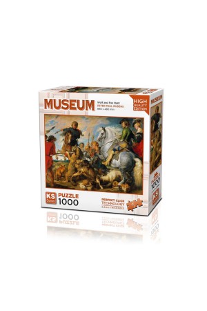 20666 Wolf And Fox Hunt 1000 Parça Puzzle -ks Puzzle