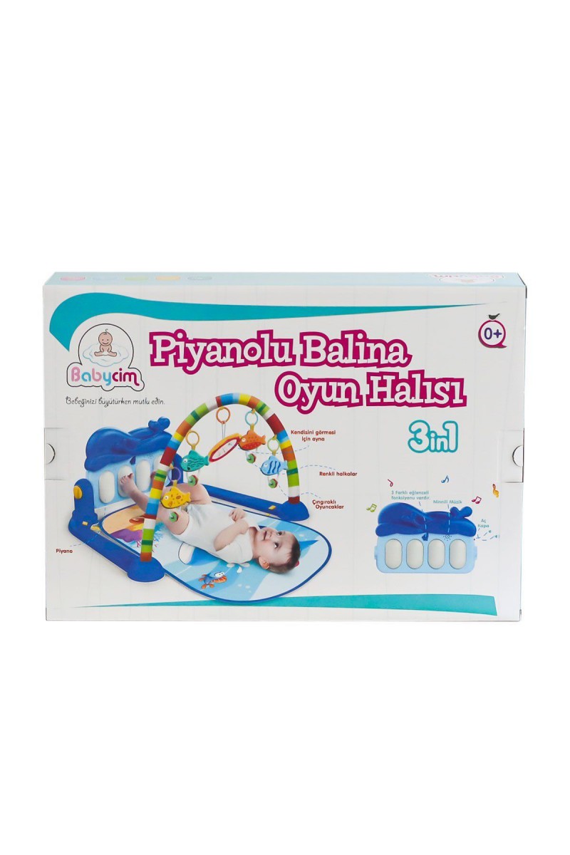 He0631 Babycim Pianolu Balina Oyun Halısı -birliktoys